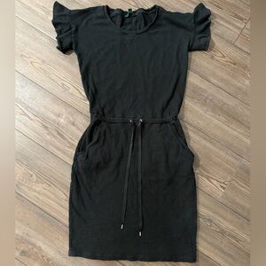 Lauren Ralph Lauren Black Drawstring Tunic Dress Womens Small